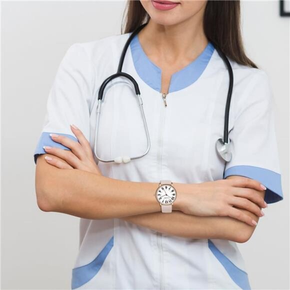Nurse Watch for Nurses Doctors Women Men,Waterproof Analog Watches - Picture 5 of 7